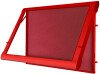 Spaceright Premium FlameShield Internal Showcase - 1005 x 735mm - Red Frame & Red Felt