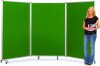 Spaceright Tri Screen Mobile Partitions And Display - Green