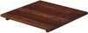 Tabilo Stained Solid Wood Square Table Top - 700 x 700mm - Walnut
