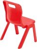 Titan One Piece Classroom Chair - (3-4 Years) 260mm Seat Height - Red