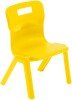 Titan One Piece Classroom Chair - (3-4 Years) 260mm Seat Height - Yellow