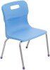 Titan 4 Leg Classroom Chair - (6-8 Years) 350mm Seat Height - Sky Blue