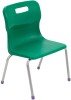 Titan 4 Leg Classroom Chair - (6-8 Years) 350mm Seat Height - Green