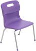 Titan 4 Leg Classroom Chair - (8-11 Years) 380mm Seat Height - Purple