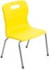 Titan 4 Leg Classroom Chair - (6-8 Years) 350mm Seat Height - Yellow