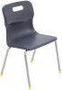 Titan 4 Leg Classroom Chair - (8-11 Years) 380mm Seat Height - Charcoal