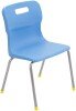 Titan 4 Leg Classroom Chair - (8-11 Years) 380mm Seat Height - Sky Blue