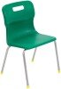 Titan 4 Leg Classroom Chair - (8-11 Years) 380mm Seat Height - Green