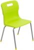 Titan 4 Leg Classroom Chair - (8-11 Years) 380mm Seat Height - Lime
