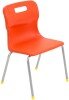 Titan 4 Leg Classroom Chair - (8-11 Years) 380mm Seat Height - Orange