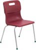Titan 4 Leg Classroom Chair - (11-14 Years) 430mm Seat Height - Burgundy