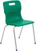Titan 4 Leg Classroom Chair - (14+ Years) 460mm Seat Height - Green