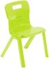 Titan One Piece Classroom Chair - (4-6 Years) 310mm Seat Height - Lime