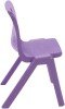 Titan One Piece Classroom Chair - (4-6 Years) 310mm Seat Height - Purple
