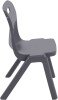 Titan One Piece Classroom Chair - (6-8 Years) 350mm Seat Height - Charcoal