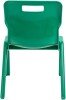 Titan One Piece Classroom Chair - (6-8 Years) 350mm Seat Height - Green