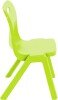 Titan One Piece Classroom Chair - (6-8 Years) 350mm Seat Height - Lime