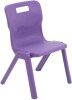 Titan One Piece Classroom Chair - (8-11 Years) 380mm Seat Height - Purple