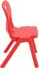 Titan One Piece Classroom Chair - (6-8 Years) 350mm Seat Height - Red