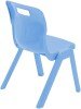 Titan One Piece Classroom Chair - (6-8 Years) 350mm Seat Height - Sky Blue