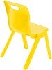 Titan One Piece Classroom Chair - (6-8 Years) 350mm Seat Height - Yellow