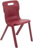 Titan One Piece Classroom Chair - (11-14 Years) 430mm Seat Height - Burgundy