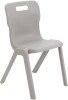 Titan One Piece Classroom Chair - (11-14 Years) 430mm Seat Height - Grey