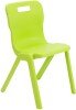 Titan One Piece Classroom Chair - (11-14 Years) 430mm Seat Height - Lime