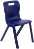 Titan One Piece Classroom Chair - (11-14 Years) 430mm Seat Height - Midnight Blue