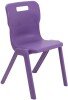 Titan One Piece Classroom Chair - (11-14 Years) 430mm Seat Height - Purple