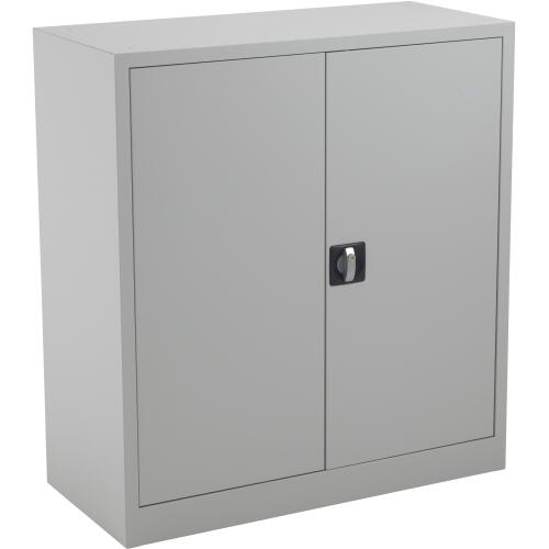 TC Talos Metal Cupboard with 2 Shelves - 1000mm High - Grey