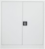 TC Talos Metal Cupboard with 2 Shelves - 1000mm High - White