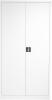 TC Talos Metal Cupboard with 4 Shelves - 1790mm High - White