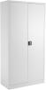 TC Talos Metal Cupboard with 4 Shelves - 1790mm High - White