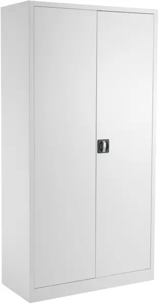 TC Talos Metal Cupboard with 4 Shelves - 1790mm High - White