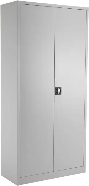 TC Talos Metal Cupboard with 4 Shelves - 1950mm High - Grey