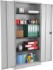 TC Talos Metal Cupboard with 4 Shelves - 1950mm High - Grey