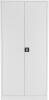 TC Talos Metal Cupboard with 4 Shelves - 1950mm High - White