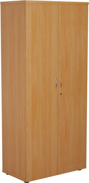 TC Double Door Cupboard with 4 Shelves - 1800mm High - Beech