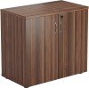 TC Double Door Cupboard with 1 Shelf - 730mm High - Dark Walnut (8-10 Week lead time)