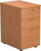 TC Desk High Pedestal 3 Drawers 600mm Deep - Beech