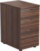 TC Desk High Pedestal 3 Drawers 600mm Deep - Dark Walnut (8-10 Week lead time)