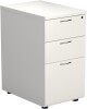 TC Desk High Pedestal 3 Drawers 600mm Deep - White