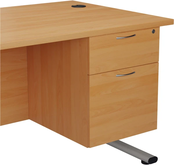 TC Fixed Pedestal 2 Drawers - Beech