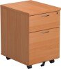 TC Mobile Pedestal 2 Drawers - Beech