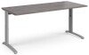 Dams TR10 Height Settable Straight Desk - 1800mm x 800mm - Grey Oak