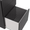 TC Talos Metal 3 Drawer Under Desk Steel Pedestal - Black