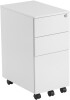 TC Talos - 3 Drawer Pedestal, Narrow, Under Desk, Steel - White