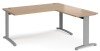 Dams TR10 Desk 1600mm X 800mm With 800mm Return Desk - Beech