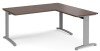 Dams TR10 Desk 1600mm X 800mm With 800mm Return Desk - Walnut